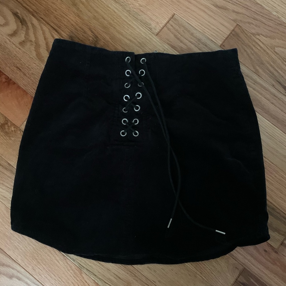 Velvet Mini Skirt
